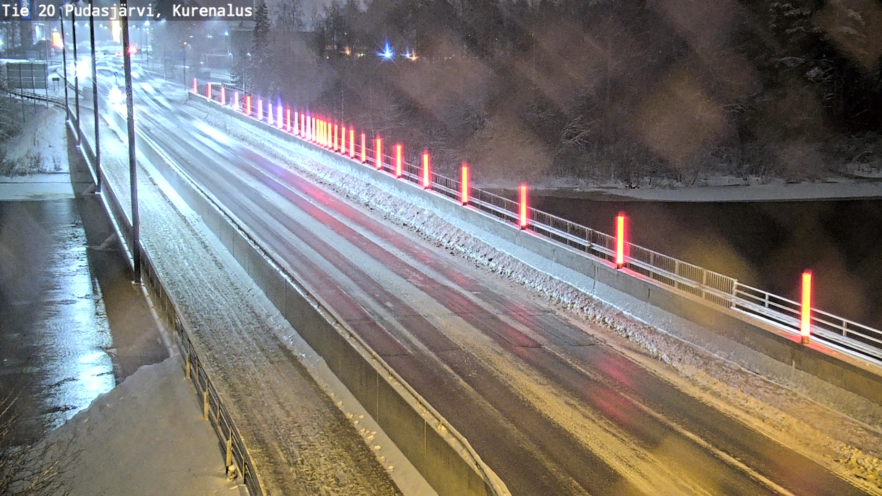 Weather Camera Image Väg 20Pudasjärvi, Kurenalus, Pudasjärvi, Pohjois-Pohjanmaa