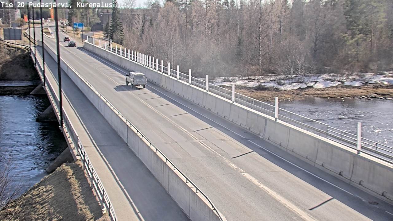 Weather Camera Image Road 20 Pudasjärvi, Kurenalus, Pudasjärvi, Pohjois-Pohjanmaa