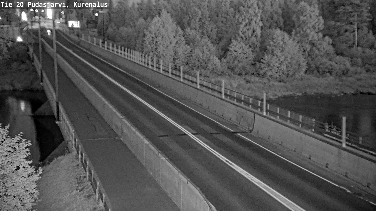 Weather Camera Image Road 20 Pudasjärvi, Kurenalus, Pudasjärvi, Pohjois-Pohjanmaa