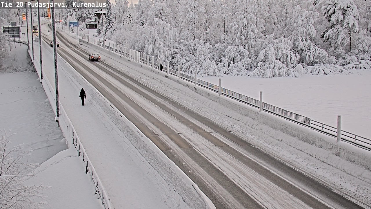 Weather Camera Image Road 20 Pudasjärvi, Kurenalus, Pudasjärvi, Pohjois-Pohjanmaa
