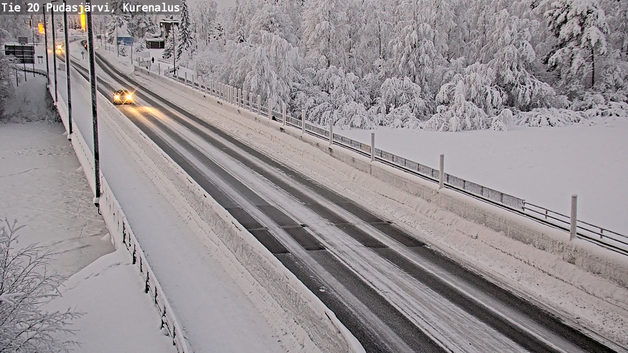 Kelikamerat Kuva Tie 20 Pudasjärvi, Kurenalus, Pudasjärvi, Pohjois-Pohjanmaa