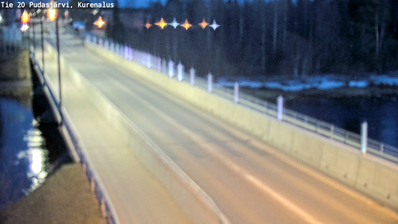 Weather Camera Image Road 20 Pudasjärvi, Kurenalus, Pudasjärvi, Pohjois-Pohjanmaa