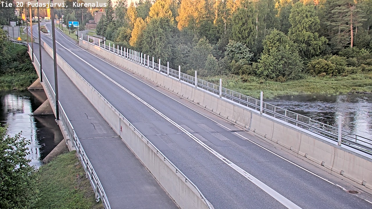 Weather Camera Image Road 20 Pudasjärvi, Kurenalus, Pudasjärvi, Pohjois-Pohjanmaa