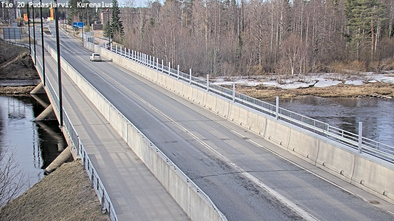 Weather Camera Image Road 20 Pudasjärvi, Kurenalus, Pudasjärvi, Pohjois-Pohjanmaa