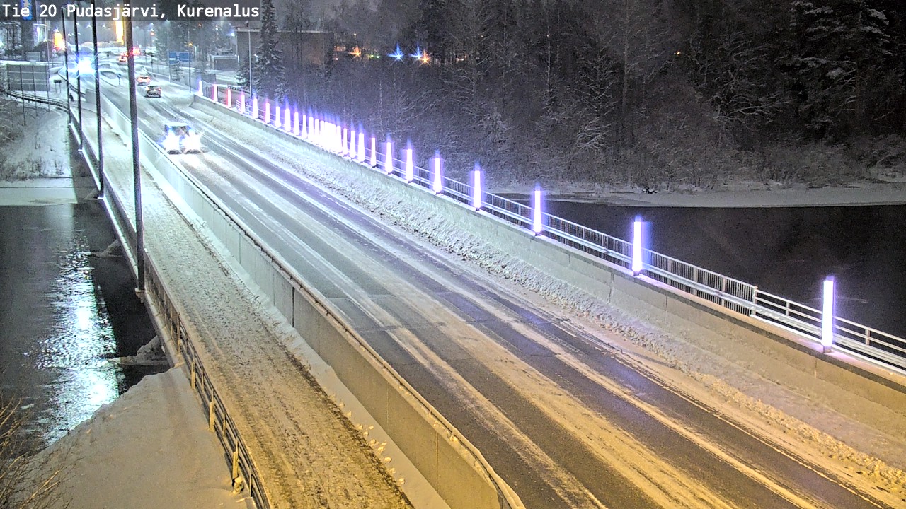 Weather Camera Image Väg 20Pudasjärvi, Kurenalus, Pudasjärvi, Pohjois-Pohjanmaa