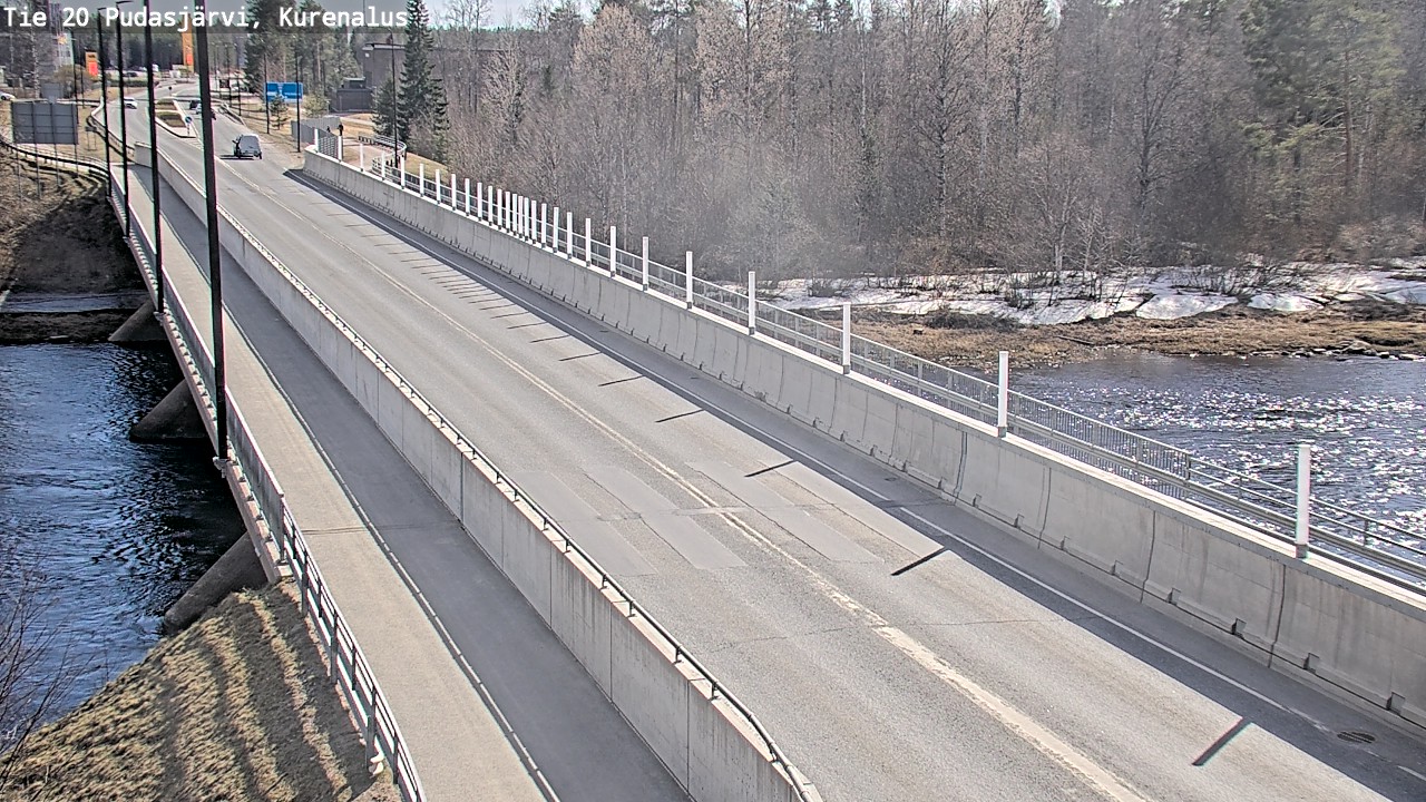 Weather Camera Image Road 20 Pudasjärvi, Kurenalus, Pudasjärvi, Pohjois-Pohjanmaa