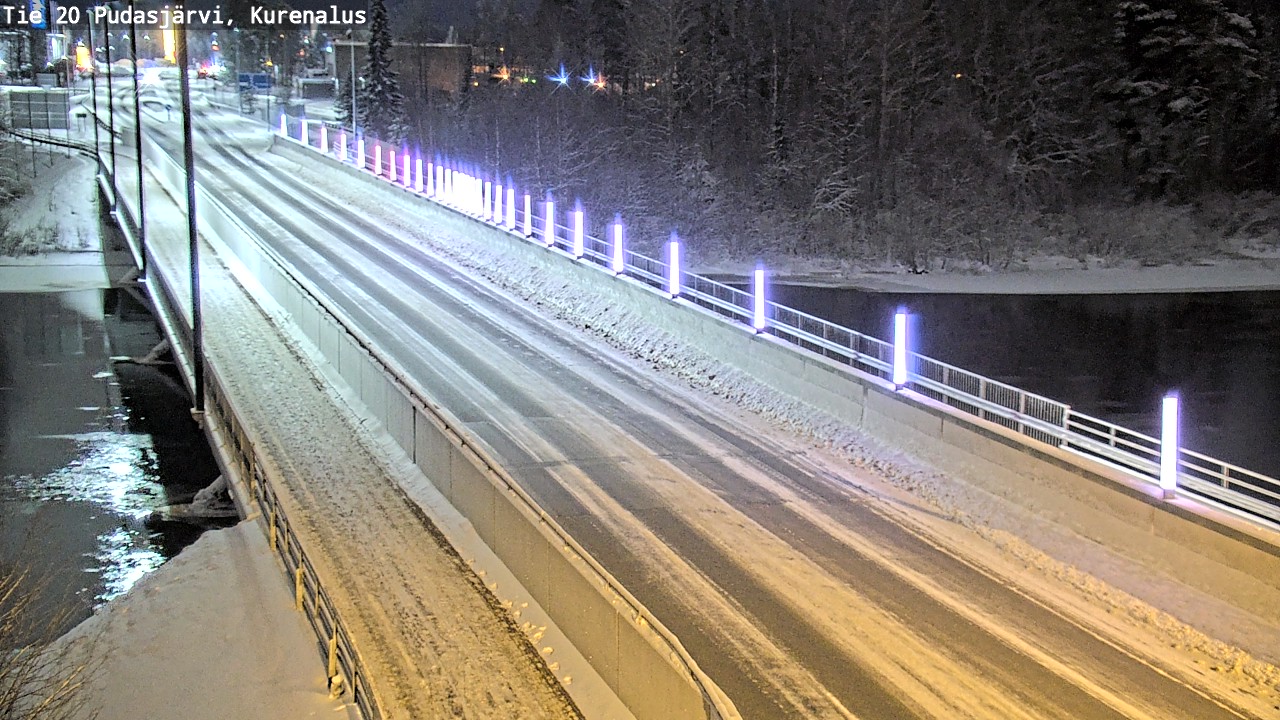 Weather Camera Image Väg 20Pudasjärvi, Kurenalus, Pudasjärvi, Pohjois-Pohjanmaa
