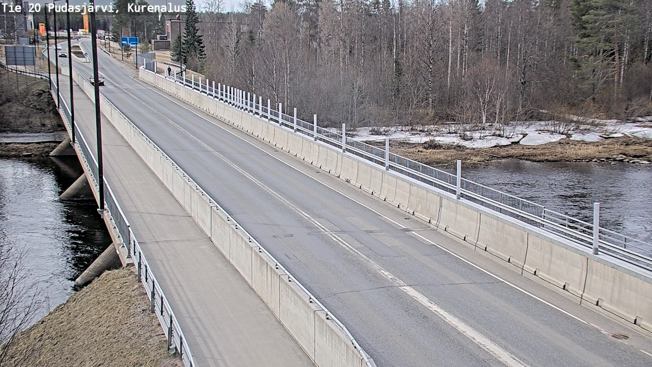 Weather Camera Image Road 20 Pudasjärvi, Kurenalus, Pudasjärvi, Pohjois-Pohjanmaa
