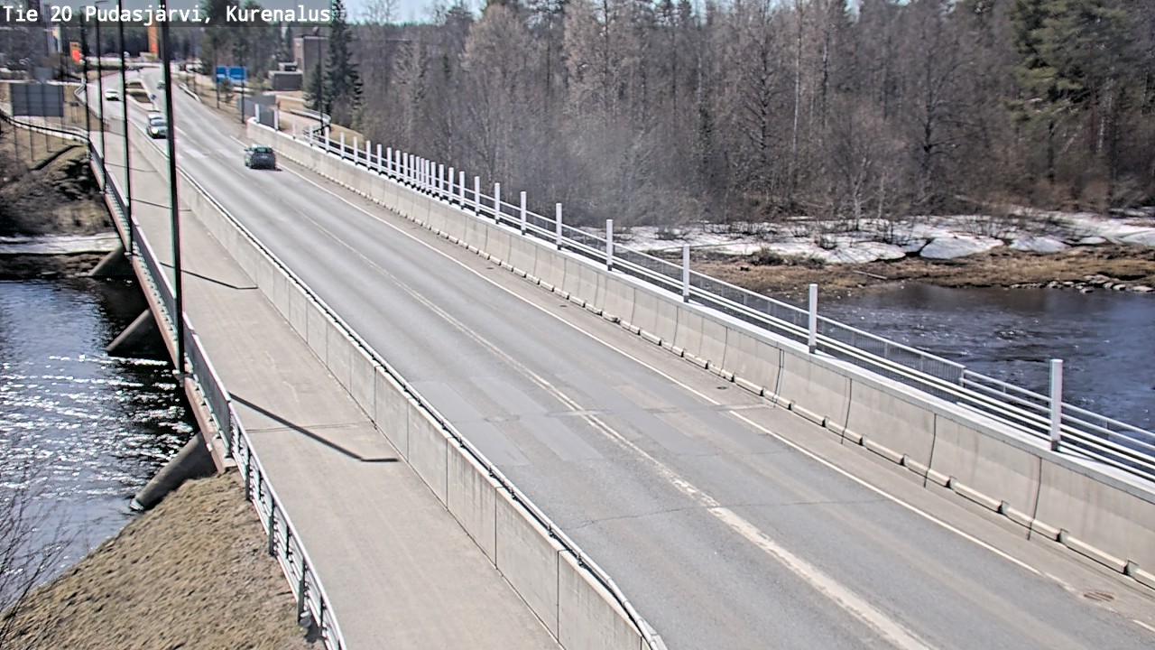 Weather Camera Image Road 20 Pudasjärvi, Kurenalus, Pudasjärvi, Pohjois-Pohjanmaa