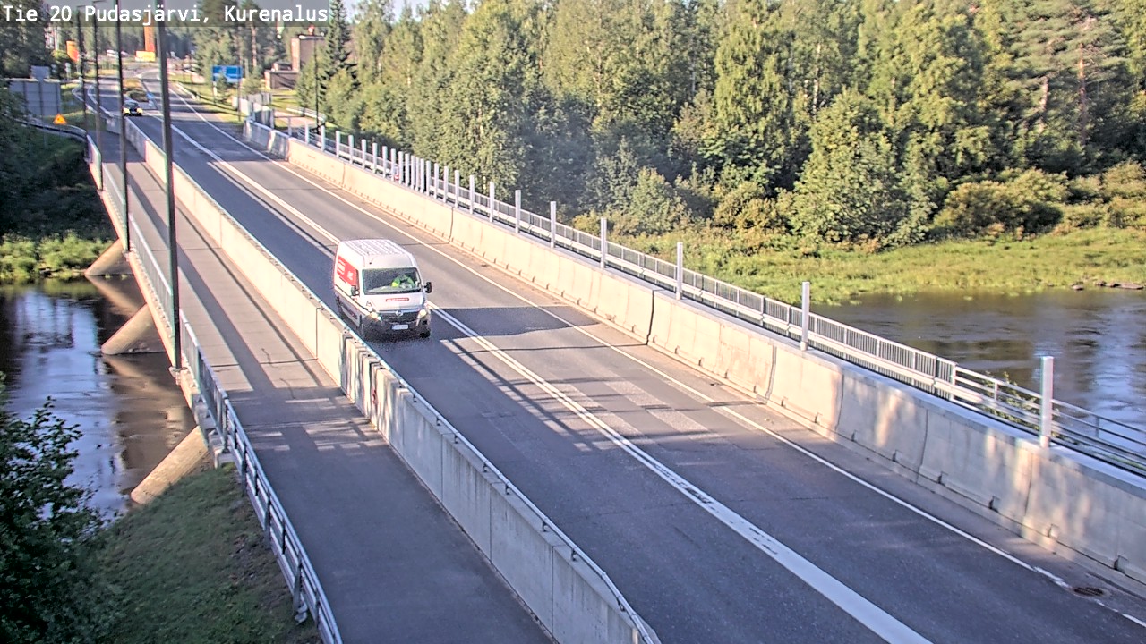 Weather Camera Image Road 20 Pudasjärvi, Kurenalus, Pudasjärvi, Pohjois-Pohjanmaa