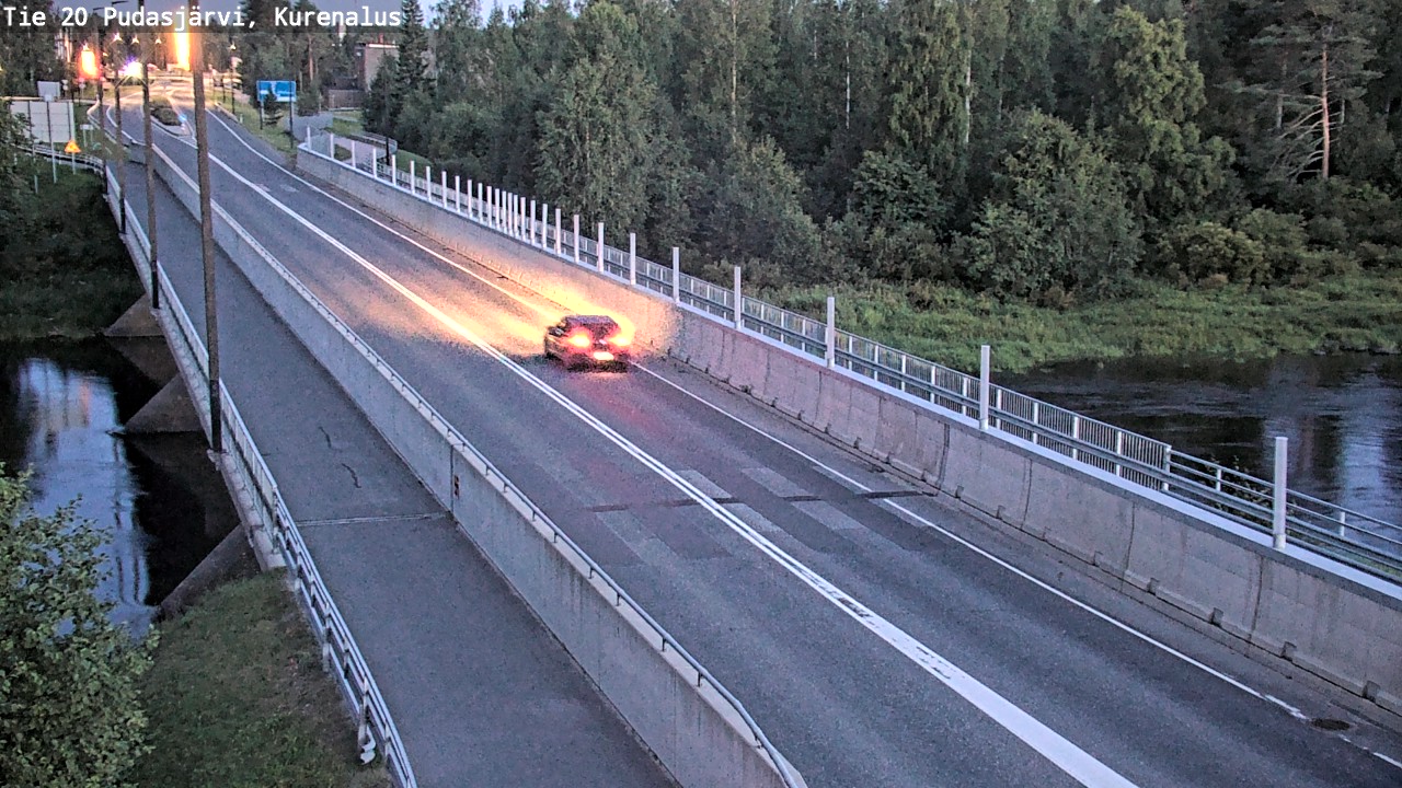 Weather Camera Image Road 20 Pudasjärvi, Kurenalus, Pudasjärvi, Pohjois-Pohjanmaa
