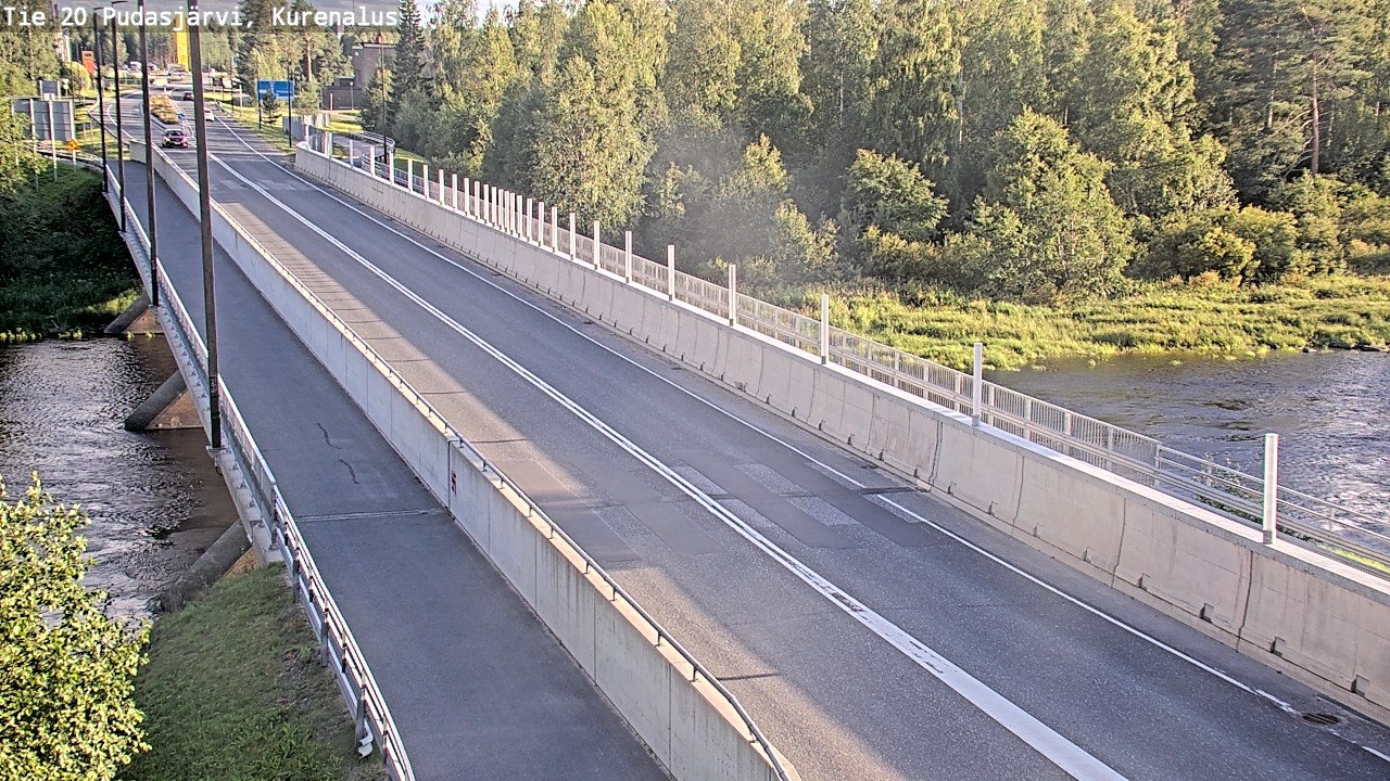 Weather Camera Image Road 20 Pudasjärvi, Kurenalus, Pudasjärvi, Pohjois-Pohjanmaa