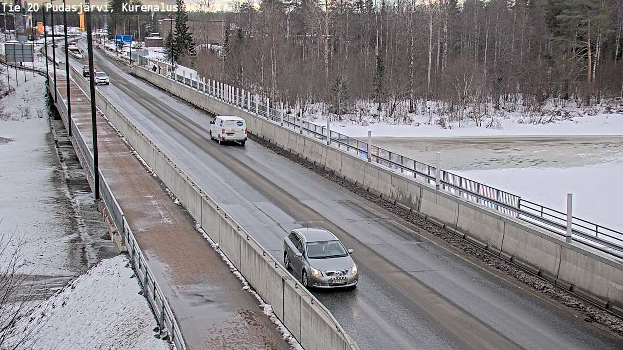 Weather Camera Image Road 20 Pudasjärvi, Kurenalus, Pudasjärvi, Pohjois-Pohjanmaa
