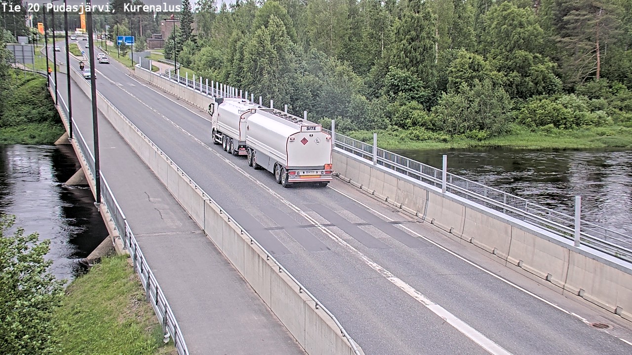 Weather Camera Image Väg 20Pudasjärvi, Kurenalus, Pudasjärvi, Pohjois-Pohjanmaa