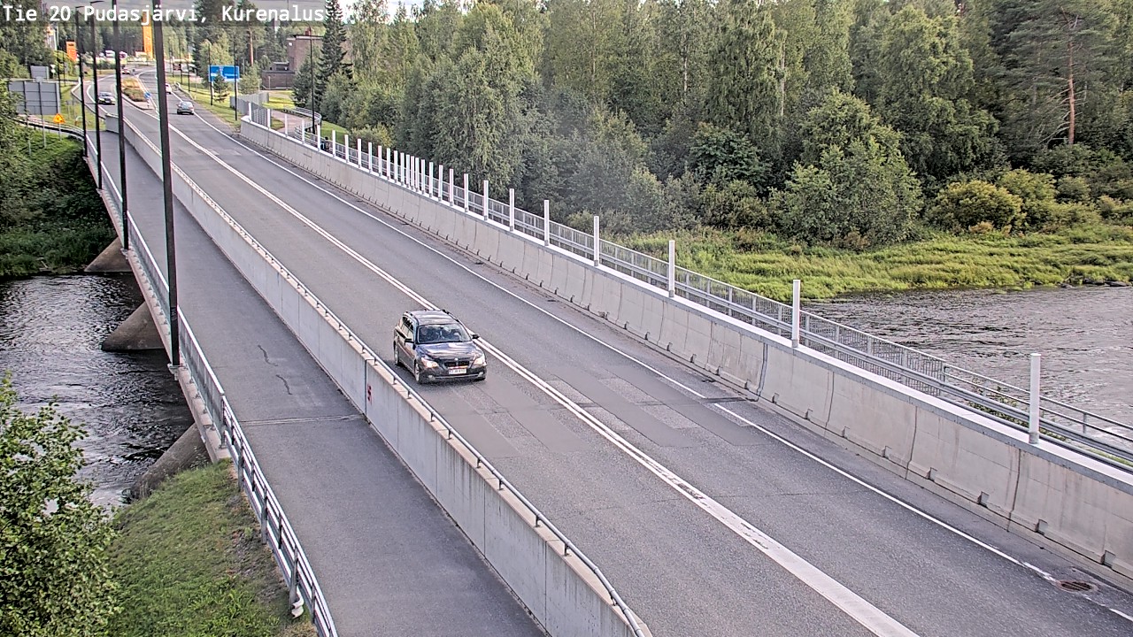 Weather Camera Image Road 20 Pudasjärvi, Kurenalus, Pudasjärvi, Pohjois-Pohjanmaa