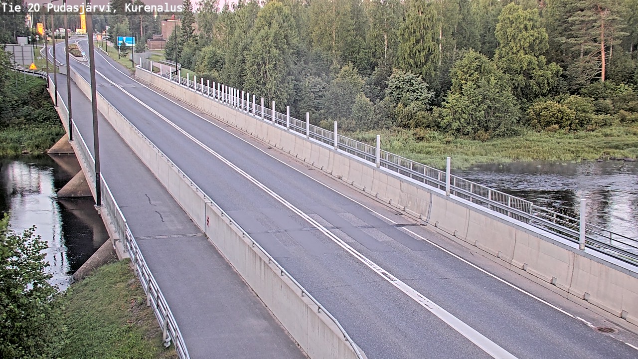 Weather Camera Image Road 20 Pudasjärvi, Kurenalus, Pudasjärvi, Pohjois-Pohjanmaa