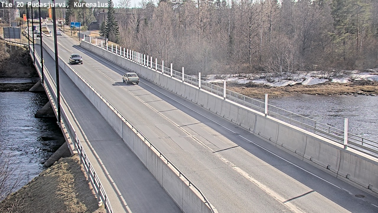 Weather Camera Image Road 20 Pudasjärvi, Kurenalus, Pudasjärvi, Pohjois-Pohjanmaa