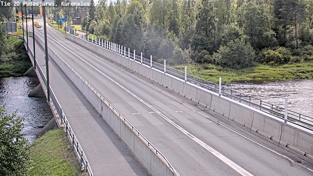 Weather Camera Image Road 20 Pudasjärvi, Kurenalus, Pudasjärvi, Pohjois-Pohjanmaa