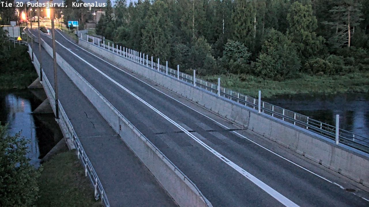 Weather Camera Image Road 20 Pudasjärvi, Kurenalus, Pudasjärvi, Pohjois-Pohjanmaa
