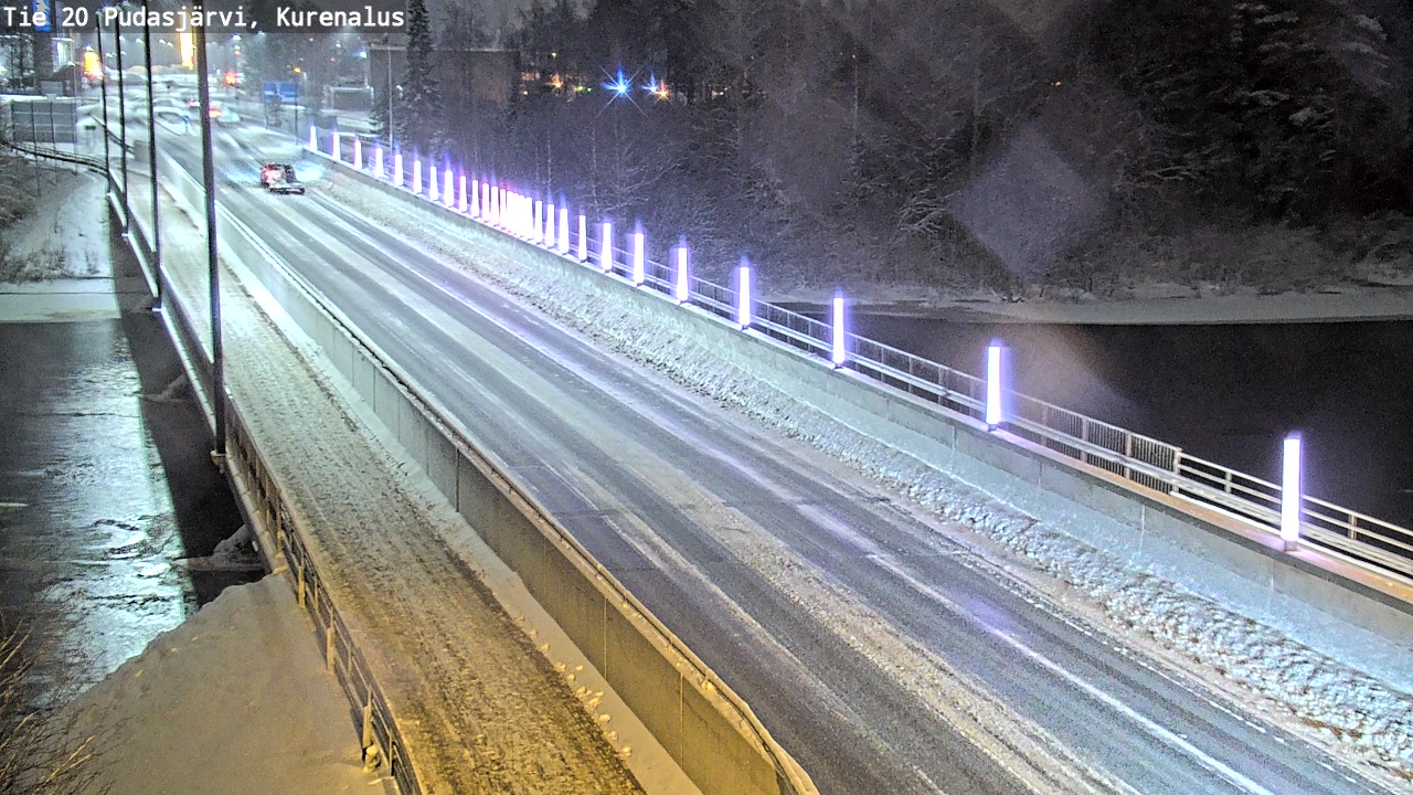 Weather Camera Image Väg 20Pudasjärvi, Kurenalus, Pudasjärvi, Pohjois-Pohjanmaa