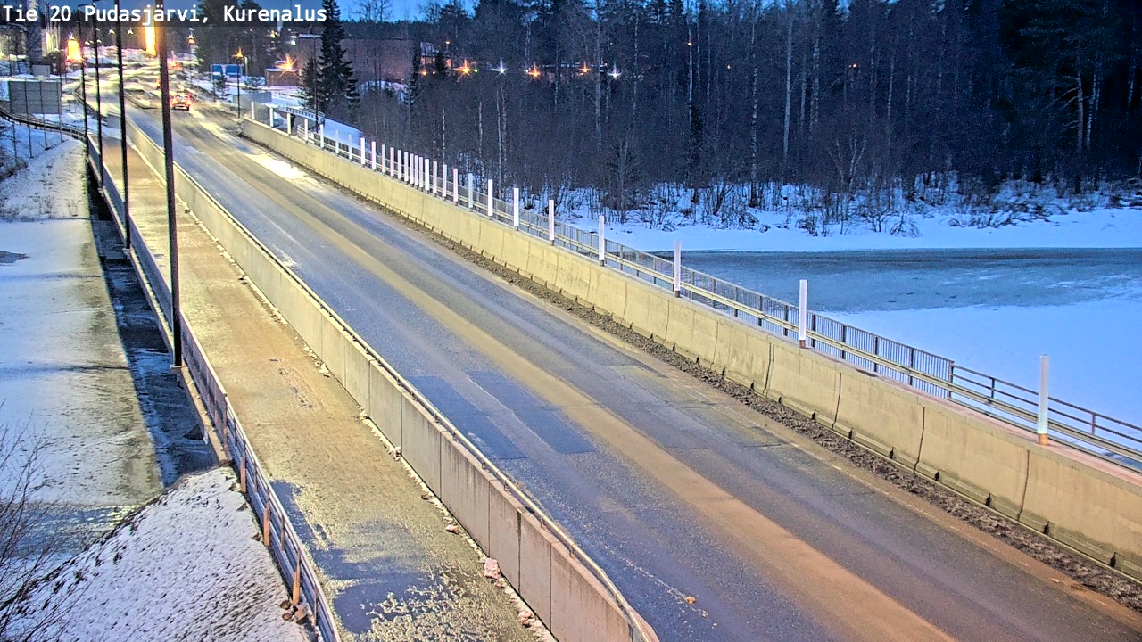 Weather Camera Image Road 20 Pudasjärvi, Kurenalus, Pudasjärvi, Pohjois-Pohjanmaa