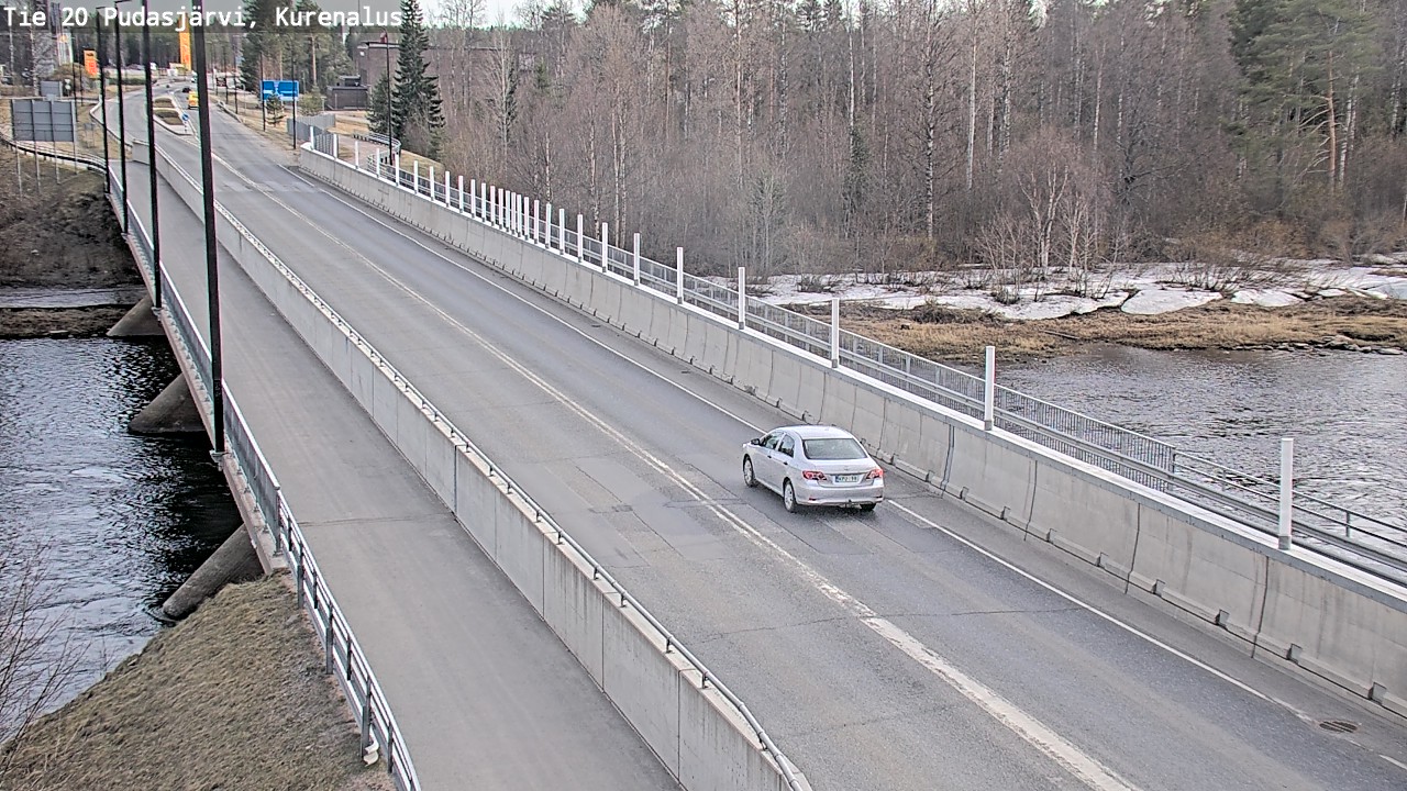 Weather Camera Image Road 20 Pudasjärvi, Kurenalus, Pudasjärvi, Pohjois-Pohjanmaa