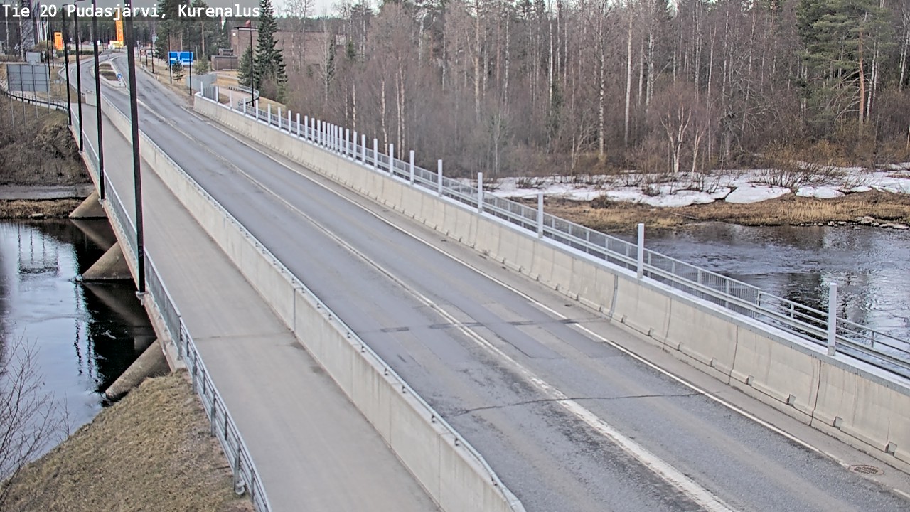 Weather Camera Image Road 20 Pudasjärvi, Kurenalus, Pudasjärvi, Pohjois-Pohjanmaa