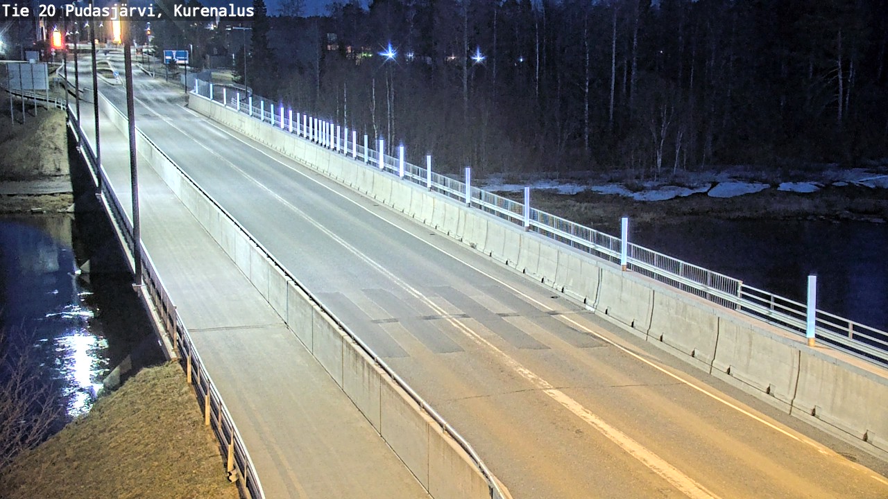 Weather Camera Image Road 20 Pudasjärvi, Kurenalus, Pudasjärvi, Pohjois-Pohjanmaa