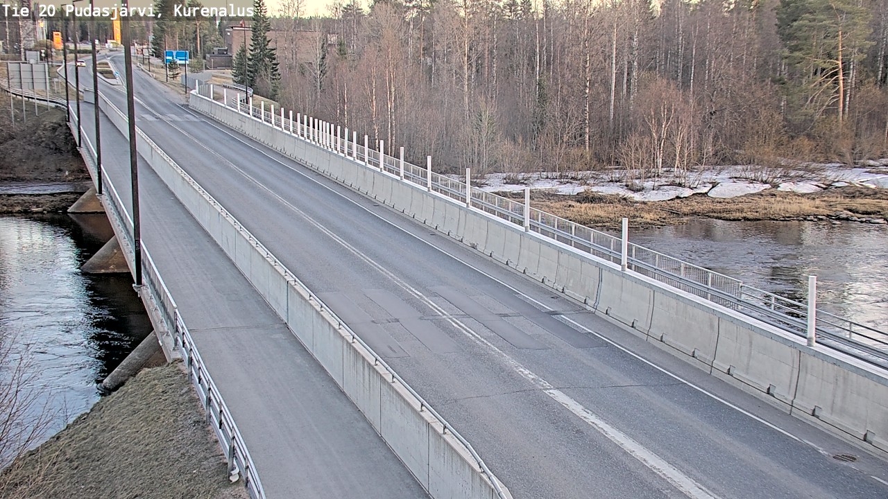Weather Camera Image Road 20 Pudasjärvi, Kurenalus, Pudasjärvi, Pohjois-Pohjanmaa