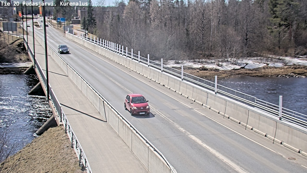 Weather Camera Image Road 20 Pudasjärvi, Kurenalus, Pudasjärvi, Pohjois-Pohjanmaa