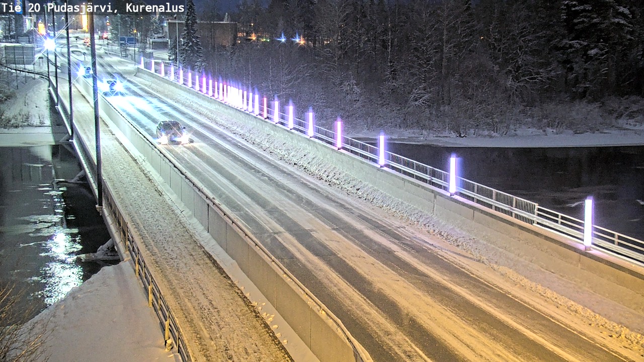 Weather Camera Image Väg 20Pudasjärvi, Kurenalus, Pudasjärvi, Pohjois-Pohjanmaa