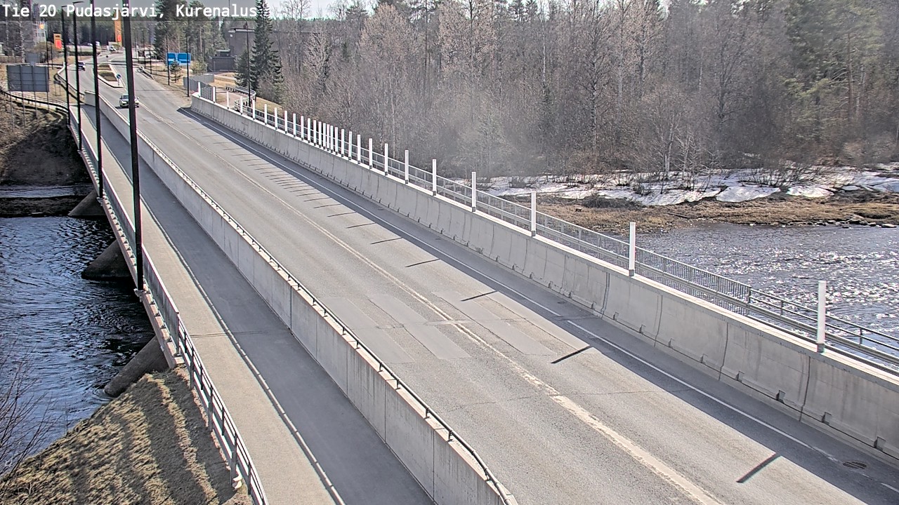 Weather Camera Image Road 20 Pudasjärvi, Kurenalus, Pudasjärvi, Pohjois-Pohjanmaa