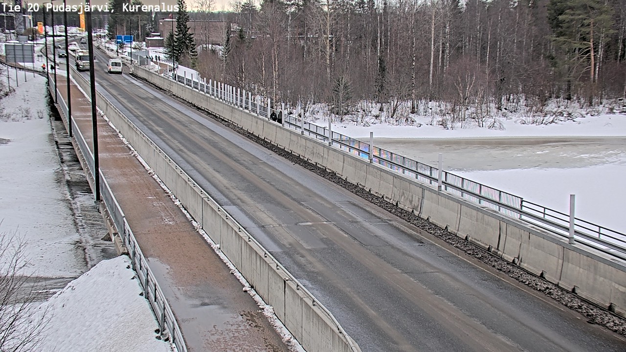 Weather Camera Image Road 20 Pudasjärvi, Kurenalus, Pudasjärvi, Pohjois-Pohjanmaa