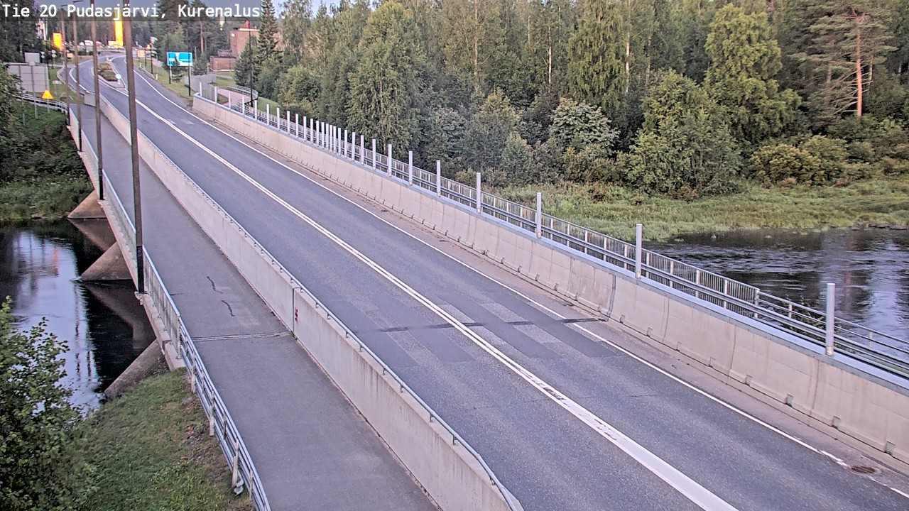 Weather Camera Image Road 20 Pudasjärvi, Kurenalus, Pudasjärvi, Pohjois-Pohjanmaa