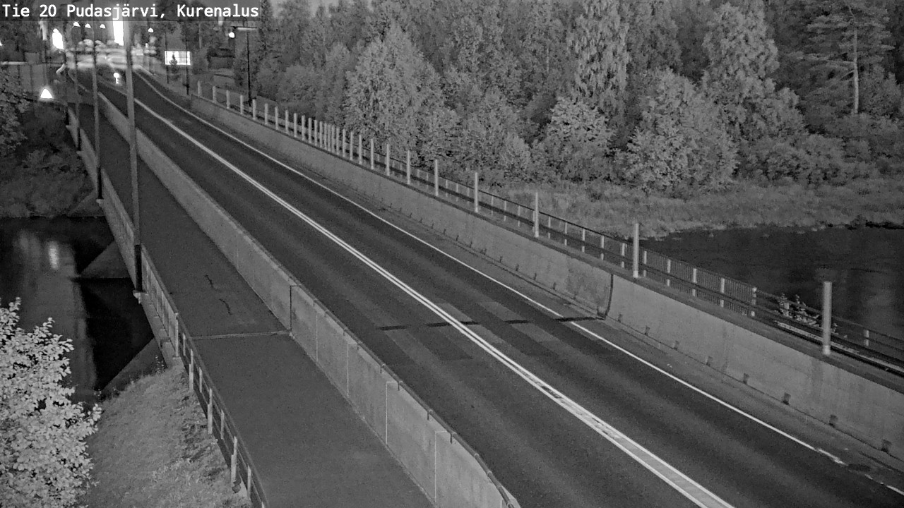 Weather Camera Image Road 20 Pudasjärvi, Kurenalus, Pudasjärvi, Pohjois-Pohjanmaa