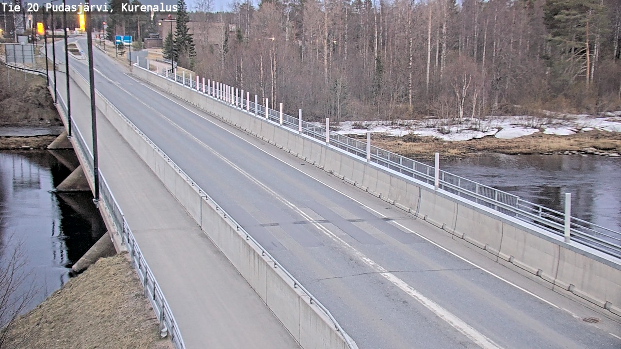 Weather Camera Image Road 20 Pudasjärvi, Kurenalus, Pudasjärvi, Pohjois-Pohjanmaa