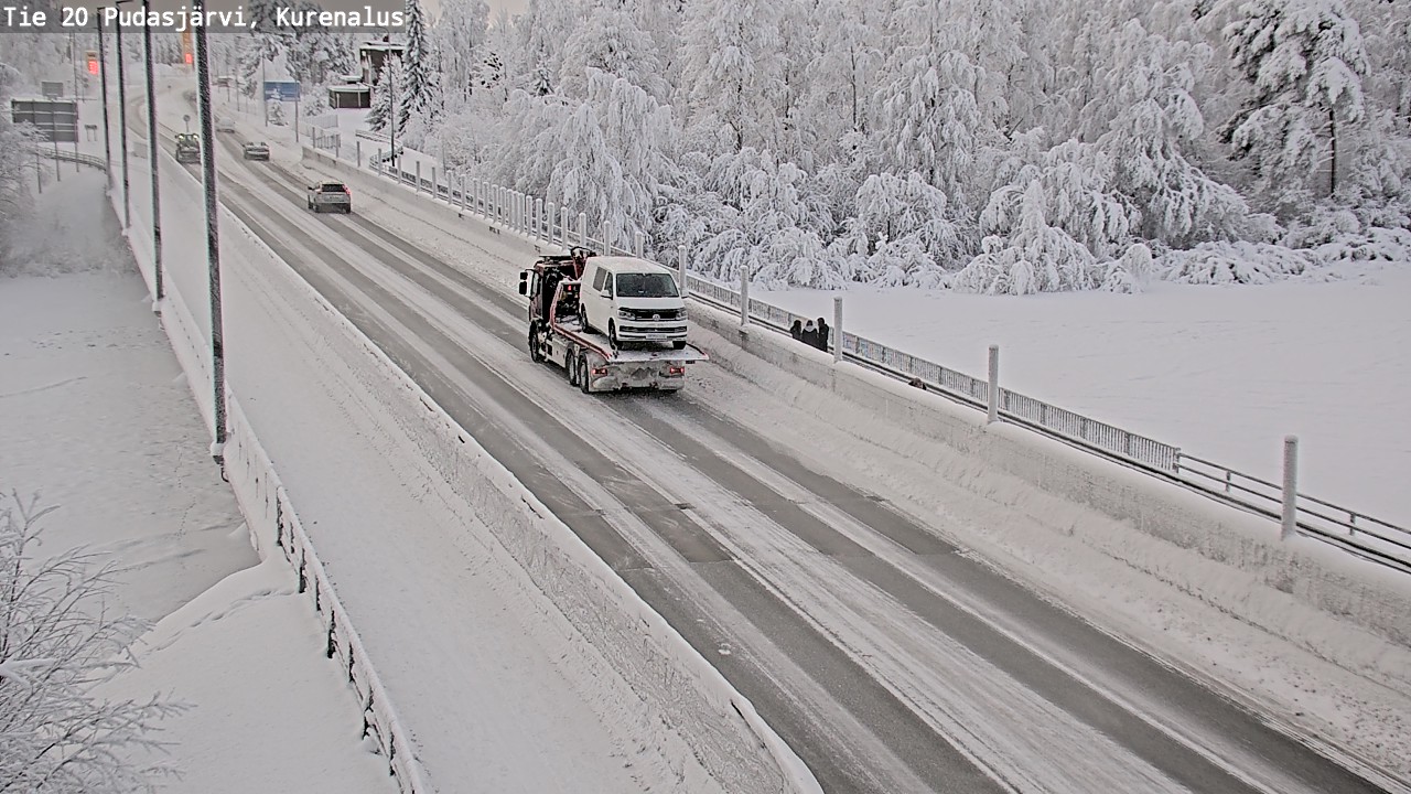 Weather Camera Image Road 20 Pudasjärvi, Kurenalus, Pudasjärvi, Pohjois-Pohjanmaa