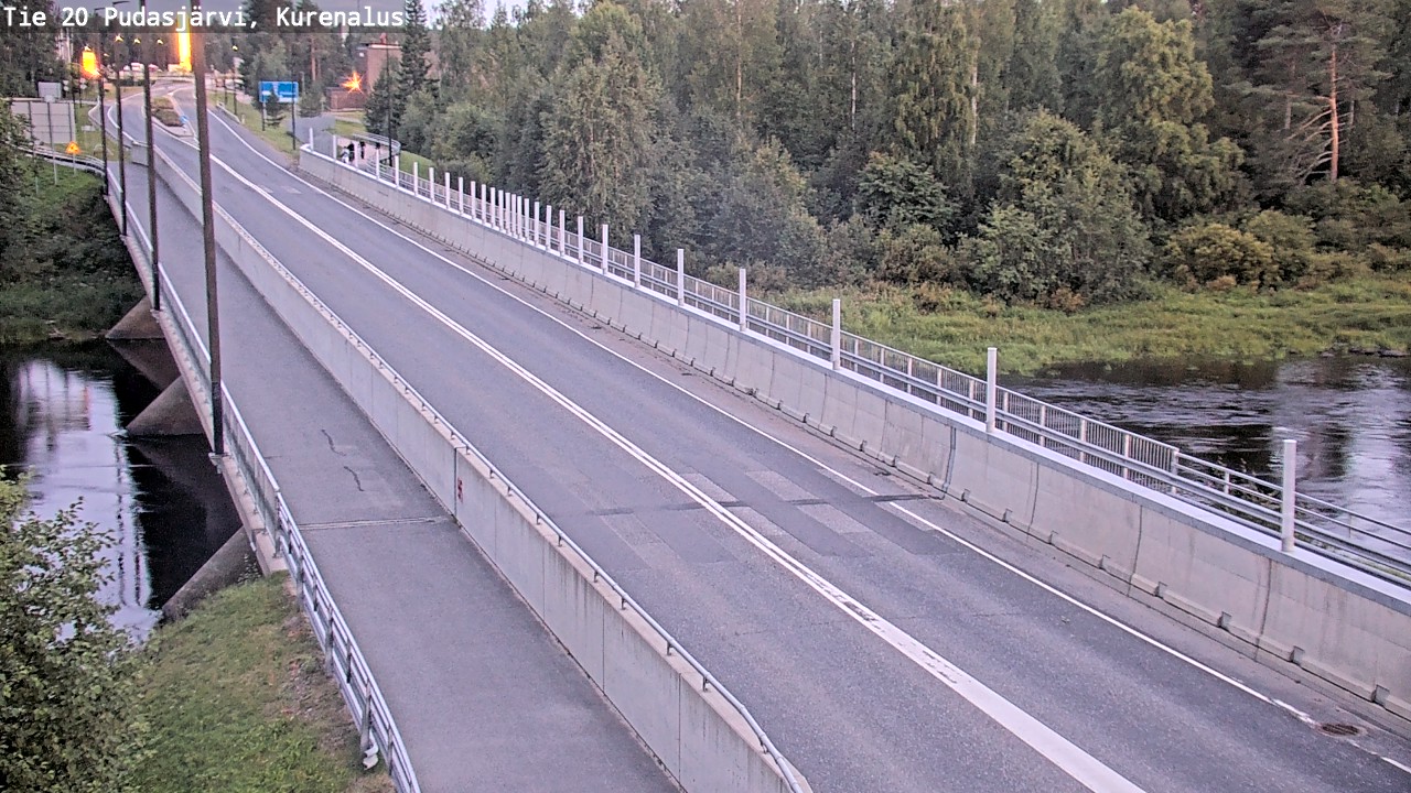 Weather Camera Image Road 20 Pudasjärvi, Kurenalus, Pudasjärvi, Pohjois-Pohjanmaa