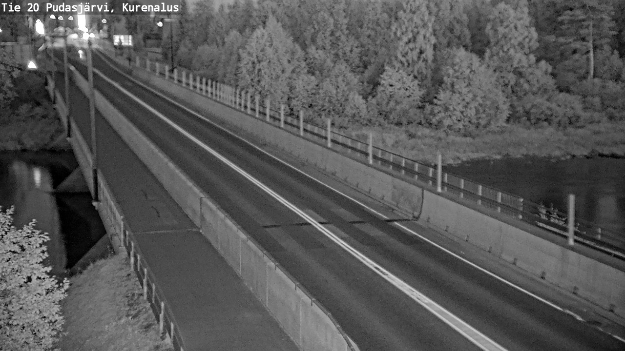 Weather Camera Image Road 20 Pudasjärvi, Kurenalus, Pudasjärvi, Pohjois-Pohjanmaa