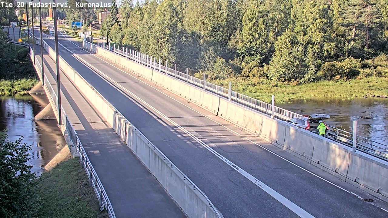 Weather Camera Image Road 20 Pudasjärvi, Kurenalus, Pudasjärvi, Pohjois-Pohjanmaa