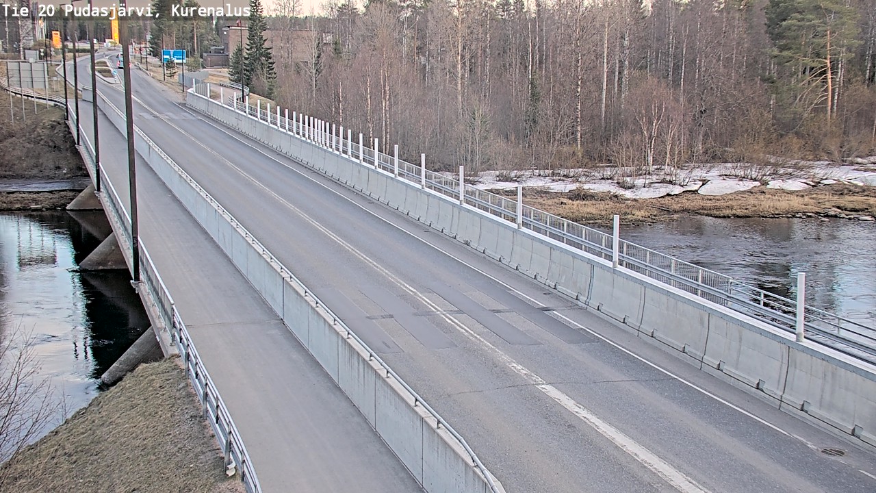 Weather Camera Image Road 20 Pudasjärvi, Kurenalus, Pudasjärvi, Pohjois-Pohjanmaa