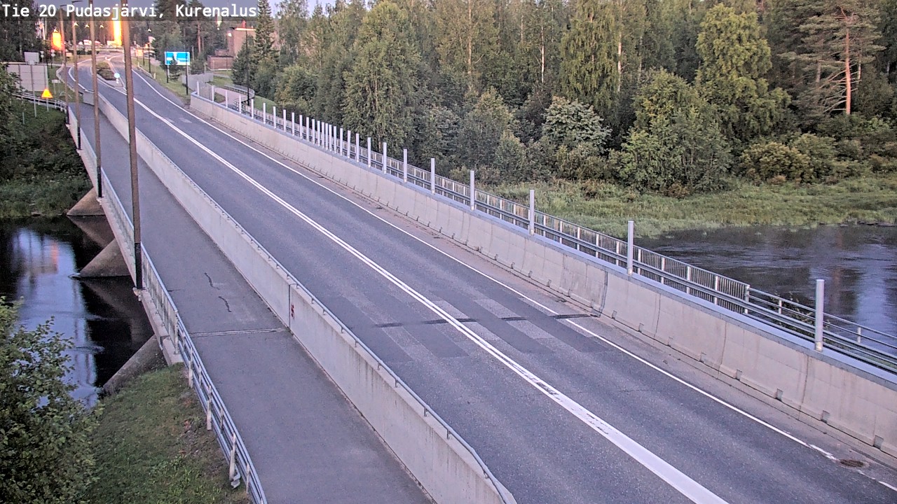 Weather Camera Image Road 20 Pudasjärvi, Kurenalus, Pudasjärvi, Pohjois-Pohjanmaa