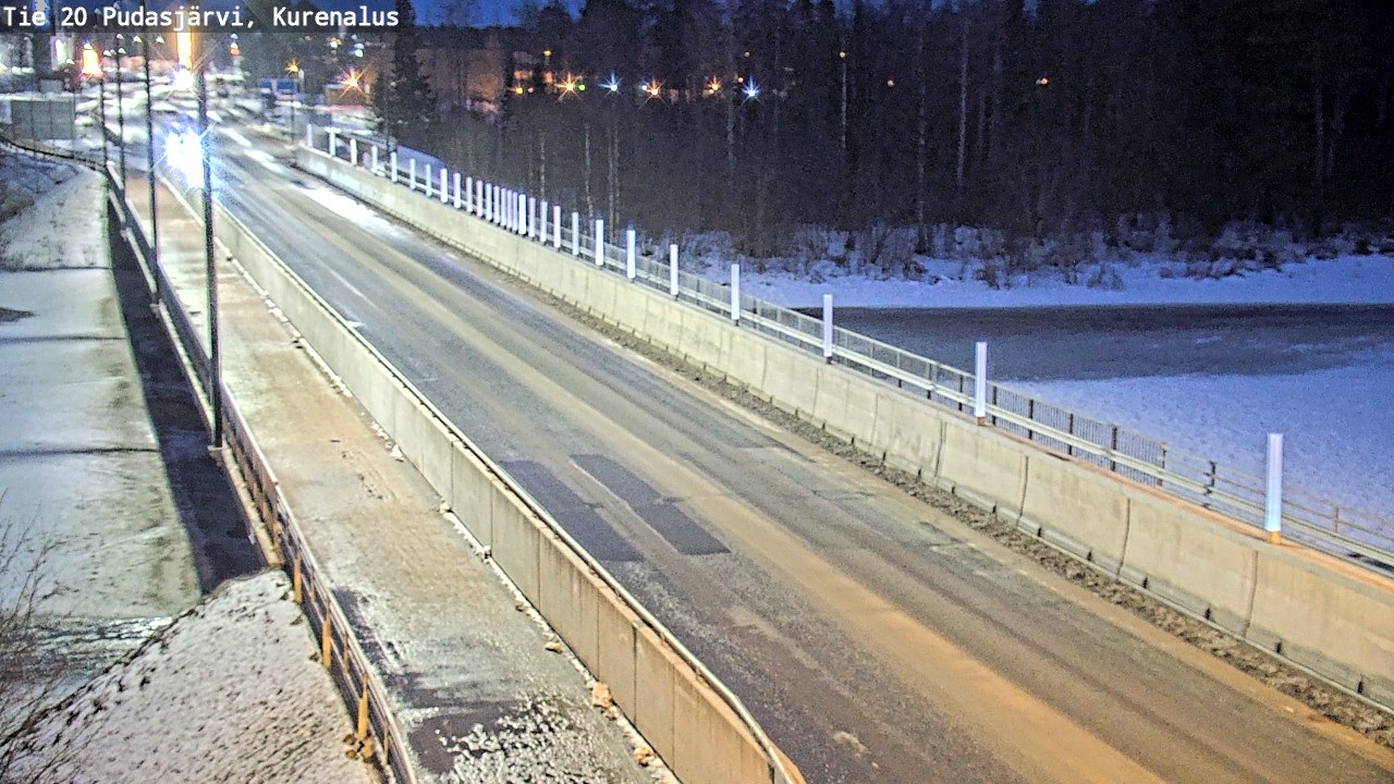 Weather Camera Image Road 20 Pudasjärvi, Kurenalus, Pudasjärvi, Pohjois-Pohjanmaa