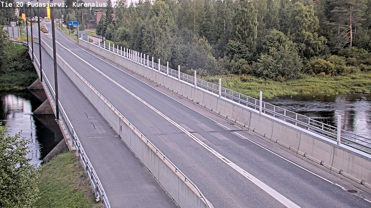 Weather Camera Image Road 20 Pudasjärvi, Kurenalus, Pudasjärvi, Pohjois-Pohjanmaa