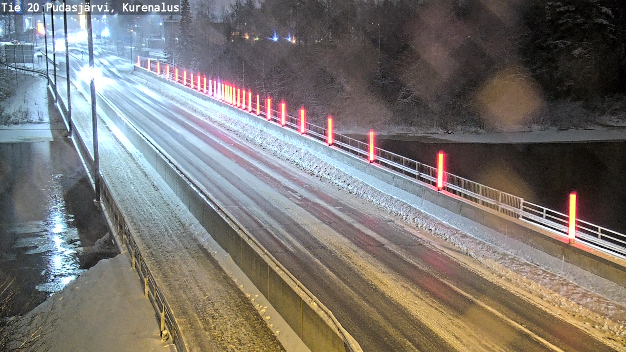 Weather Camera Image Väg 20Pudasjärvi, Kurenalus, Pudasjärvi, Pohjois-Pohjanmaa