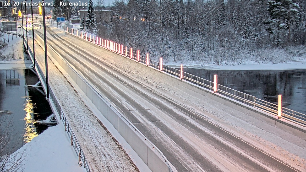 Weather Camera Image Väg 20Pudasjärvi, Kurenalus, Pudasjärvi, Pohjois-Pohjanmaa