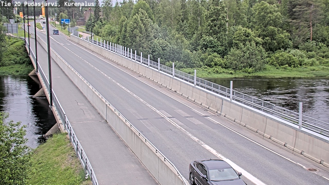 Weather Camera Image Road 20 Pudasjärvi, Kurenalus, Pudasjärvi, Pohjois-Pohjanmaa