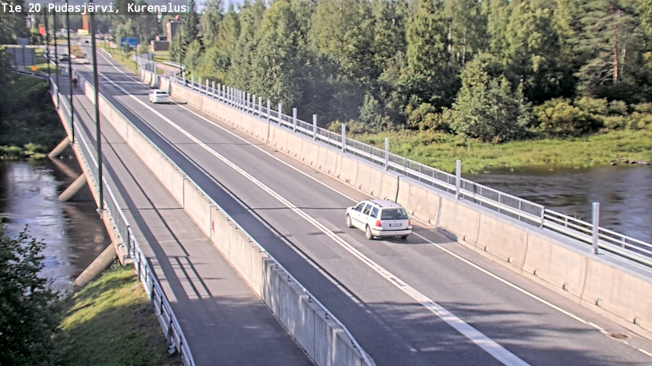 Weather Camera Image Road 20 Pudasjärvi, Kurenalus, Pudasjärvi, Pohjois-Pohjanmaa