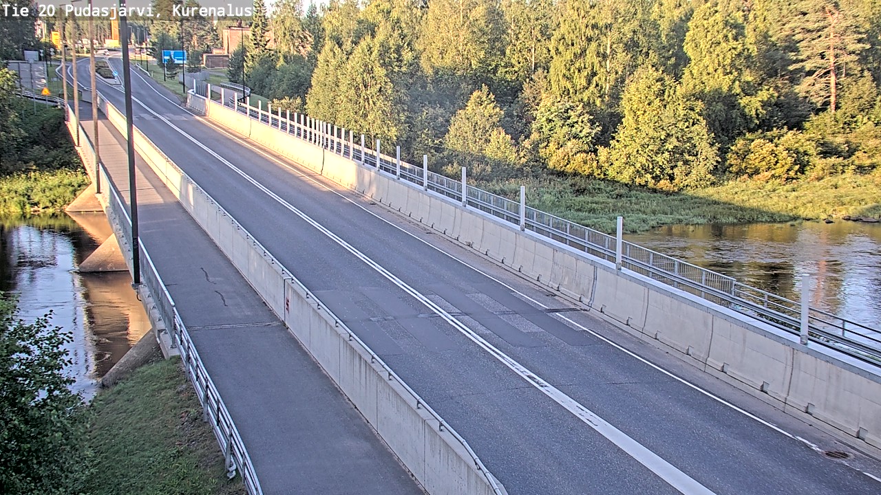 Weather Camera Image Road 20 Pudasjärvi, Kurenalus, Pudasjärvi, Pohjois-Pohjanmaa