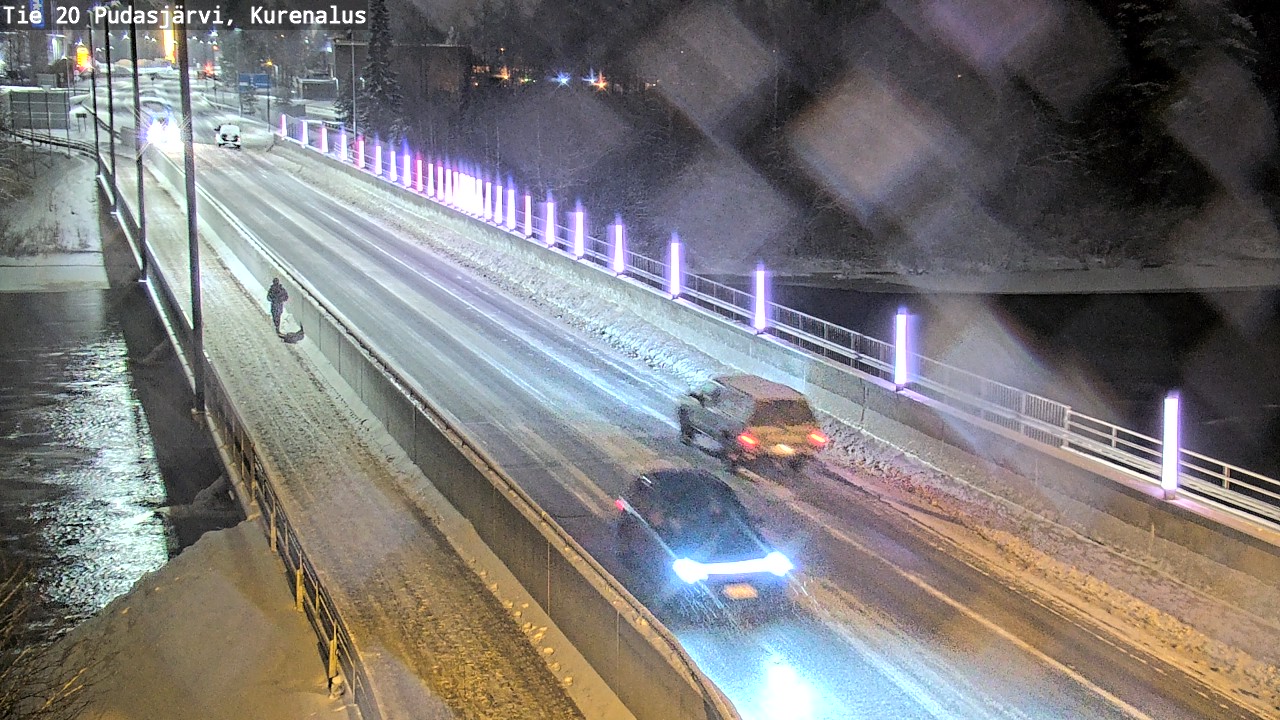 Weather Camera Image Väg 20Pudasjärvi, Kurenalus, Pudasjärvi, Pohjois-Pohjanmaa